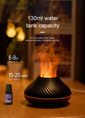 Volcanic Flame Aroma Diffuser – 130ml USB Humidifier with Color LED Night Light