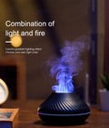 Volcanic Flame Aroma Diffuser – 130ml USB Humidifier with Color LED Night Light