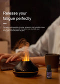Volcanic Flame Aroma Diffuser – 130ml USB Humidifier with Color LED Night Light