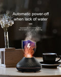 Volcanic Flame Aroma Diffuser – 130ml USB Humidifier with Color LED Night Light