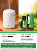 300ml Aroma Diffuser & Humidifier – 7-Color LED Light for Car & Home