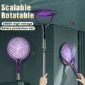 Telescopic Electric Fly Swatter – Rotatable Mesh, USB Rechargeable, Extended Reach