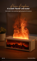 Cozy Fireplace Aroma Diffuser – LED Humidifier with Remote & Auto Shut-Off