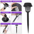 2-in-1 Solar Bug Zapper & Pathway Light – Waterproof Mosquito Killer for Garden & Patio