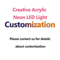 Custom Anime Silhouette Neon LED Light – Acrylic Wall Art for Home, Bar & Business