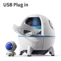 Space Capsule Humidifier – 220ml USB Rechargeable Aroma Diffuser with 7 LED Colors