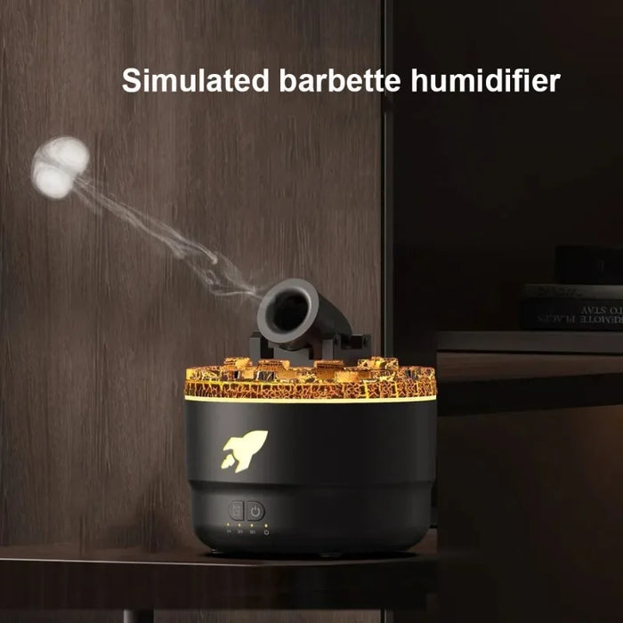 Volcano Mist Aroma Diffuser with LED Flame Effect - photo 2
