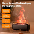 Flame Aroma Humidifier – 3-Speed Timer, Quiet Operation for Bedroom, Office & Living Room