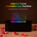 USB Flame Aroma Diffuser & Humidifier – Color LED Light, 3-Level Timer