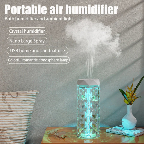 400ml Aroma Diffuser & Humidifier – USB RGB Light for Car, Home & Bedroom
