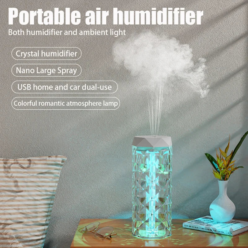 400ml Aroma Diffuser & Humidifier – USB RGB Light for Car, Home & Bedroom