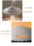 UFO Raindrop Aroma Diffuser Humidifier with Remote & 7 Color Lights