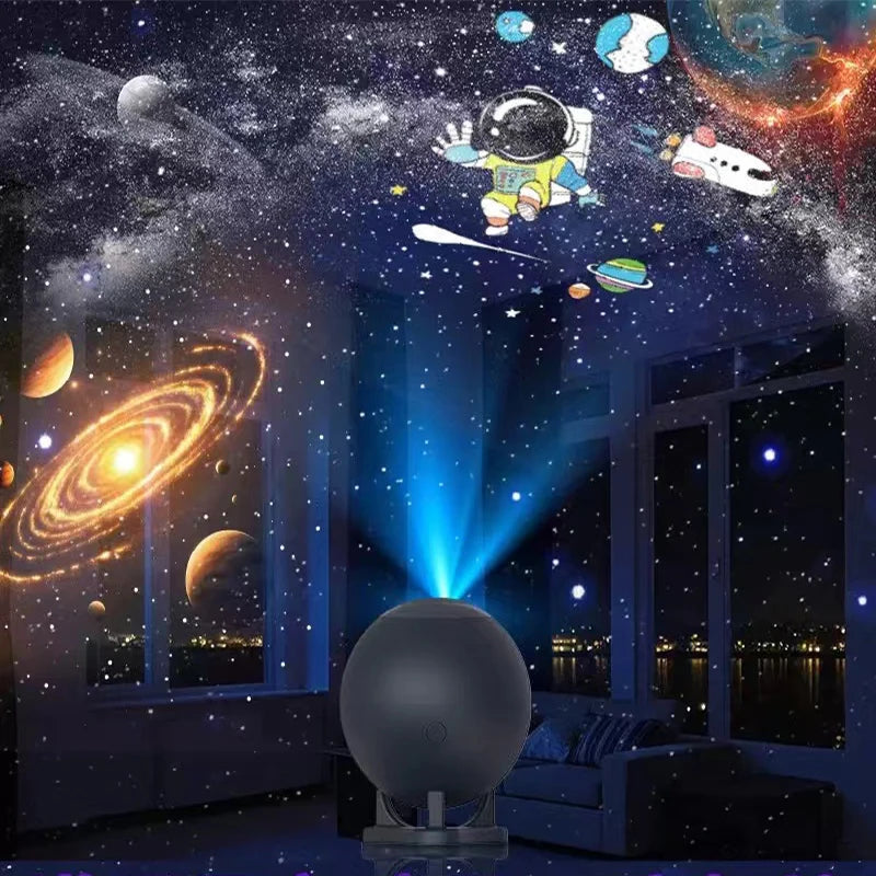 Galaxy Star Projector – 12 Space Films, Nebula Ceiling Night Light for Bedroom