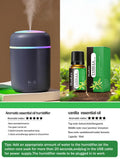 300ml Aroma Diffuser & Humidifier – 7-Color LED Light for Car & Home