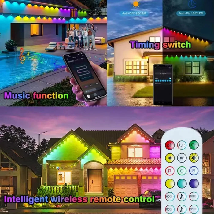 Smart Permanent Outdoor Lights – App Control, Music Sync, IP67 Waterproof - photo 3