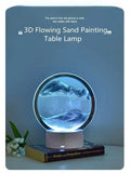 3D Flowing Sand Art Night Light – Hourglass Desk Lamp for Home Decor & Gift