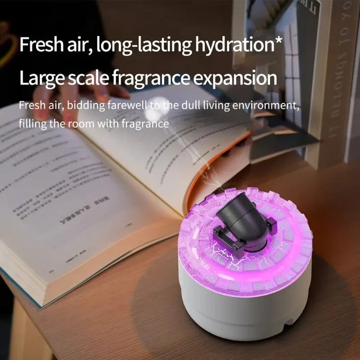 Volcano Mist Aroma Diffuser with LED Flame Effect - photo 3