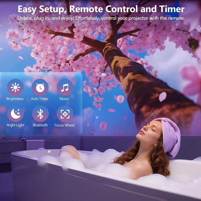 Aurora 3D Galaxy Projector – HD Adjustable Focus Lens for Bedroom & Party - photo 4