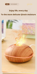 Flame Essential Oil Diffuser with 7-Color LED Mist