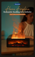 Cozy Fireplace Aroma Diffuser – LED Humidifier with Remote & Auto Shut-Off