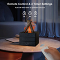 Flame Aroma Diffuser & Humidifier – Night Light with Remote Control