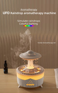 UFO Raindrop Aroma Diffuser Humidifier with Remote & 7 Color Lights