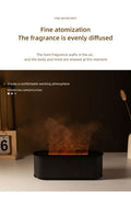 USB Flame Aroma Diffuser & Humidifier – Color LED Light, 3-Level Timer