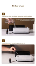 USB Flame Aroma Diffuser & Humidifier – Color LED Light, 3-Level Timer