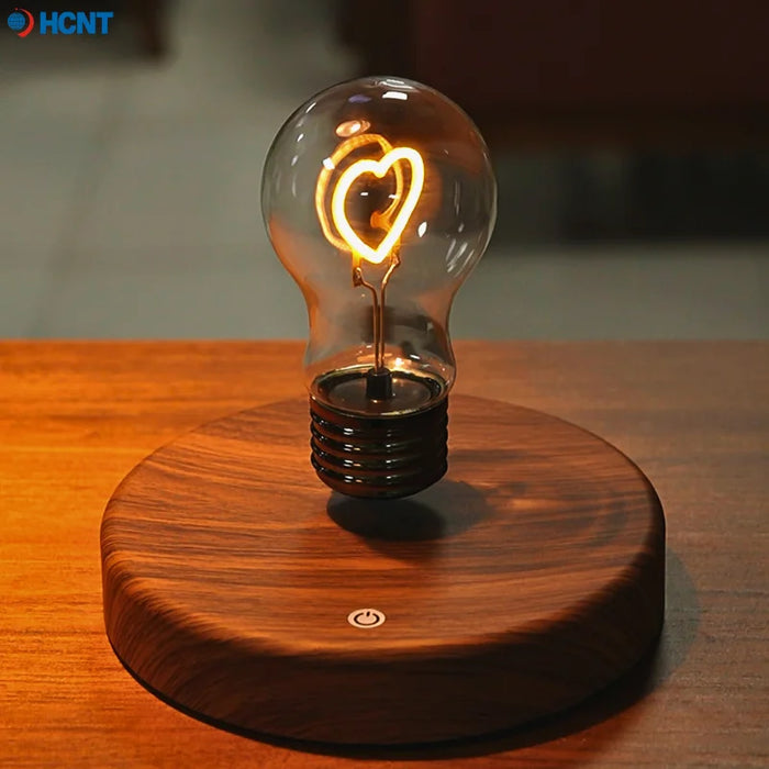 Levitating Bulb Lamp – Magnetic Floating Desk Light, Auto-Rotating Night Light & Unique Gift - photo 4