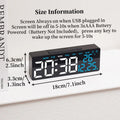 Smart LED Alarm Clock with Date, Timer & Auto Dimmer