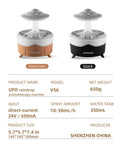 UFO Raindrop Aroma Diffuser Humidifier with Remote & 7 Color Lights