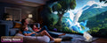 Aurora 3D Galaxy Projector – HD Adjustable Focus Lens for Bedroom & Party