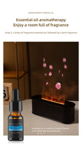 USB Flame Aroma Diffuser & Humidifier – Color LED Light, 3-Level Timer