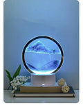3D Flowing Sand Art Night Light – Hourglass Desk Lamp for Home Decor & Gift