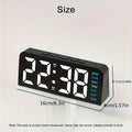 Digital LED Alarm Clock – Backlit Display, Temperature, Snooze & Night Light
