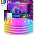Smart RGB Neon LED Strip – Waterproof, Music Sync & App Control, 16-100ft
