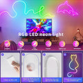 Smart RGB Neon LED Strip – Waterproof, Music Sync & App Control, 16-100ft