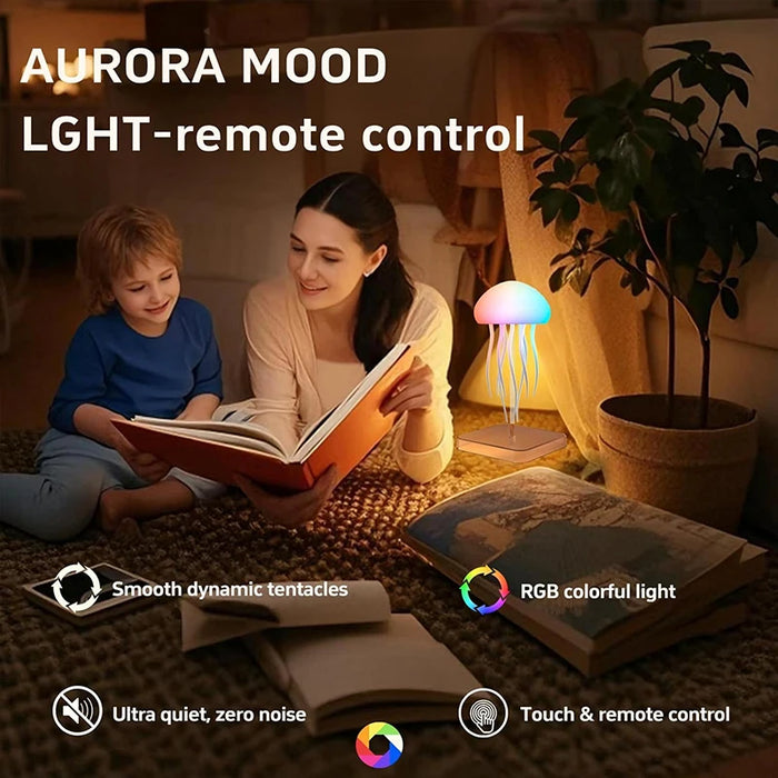 LED Jellyfish Lamp – Color Gradient Night Light with Remote Control & Long Battery Life - photo 3