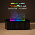 USB Flame Aroma Diffuser & Humidifier – Color LED Light, 3-Level Timer
