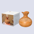 Wood Grain Vase Humidifier – Ultrasonic Essential Oil Diffuser for Home & Office