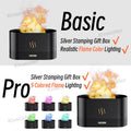 USB Flame Aroma Diffuser – 7-Color LED Humidifier for Bedroom & Desktop