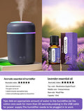 300ml Aroma Diffuser & Humidifier – 7-Color LED Light for Car & Home