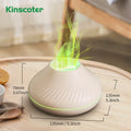 Volcanic Flame Aroma Diffuser – 130ml USB Humidifier with Color LED Night Light