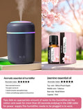 300ml Aroma Diffuser & Humidifier – 7-Color LED Light for Car & Home