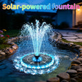 3.5W Solar Fountain Pump Kit – 7 Nozzles, 7-Color LED Light for Bird Bath & Garden