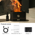 USB Flame Aroma Diffuser – 7-Color LED Humidifier for Bedroom & Desktop