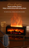 Cozy Fireplace Aroma Diffuser – LED Humidifier with Remote & Auto Shut-Off