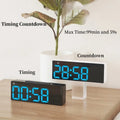 Smart LED Alarm Clock with Date, Timer & Auto Dimmer