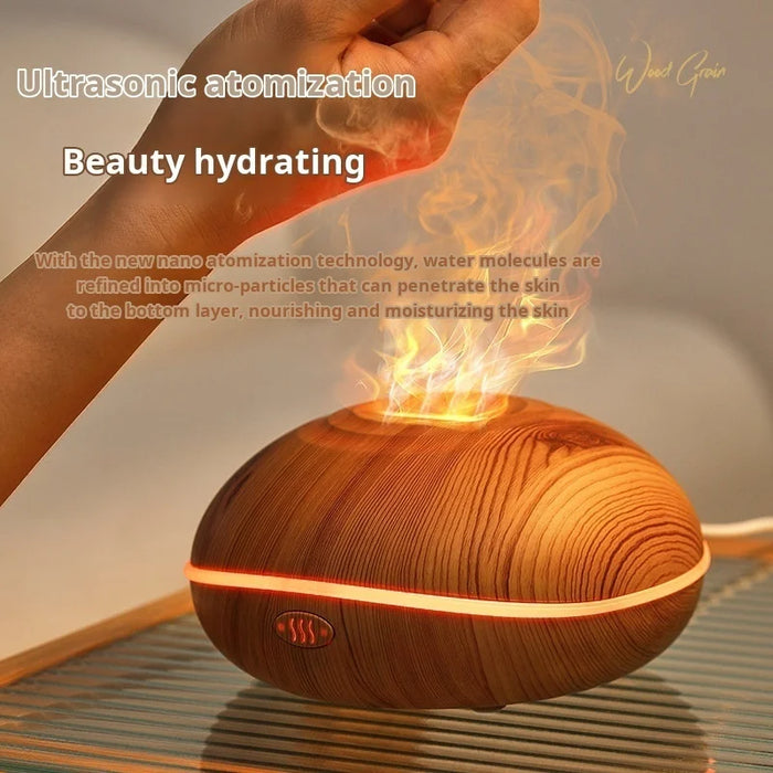 Flame Essential Oil Diffuser with 7-Color LED Mist - photo 2