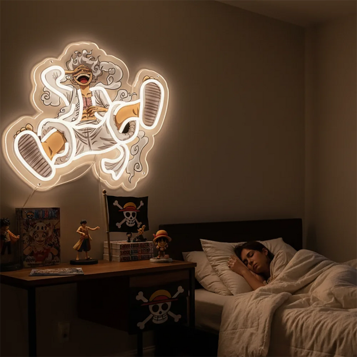 Custom Anime Silhouette Neon LED Light – Acrylic Wall Art for Home, Bar & Business - photo 1